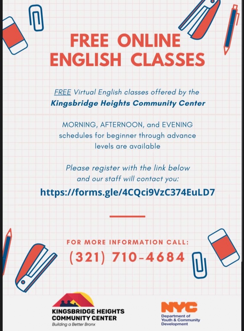 Clases De Inglés Gratis Para Adultos / Free English Classes for Adults